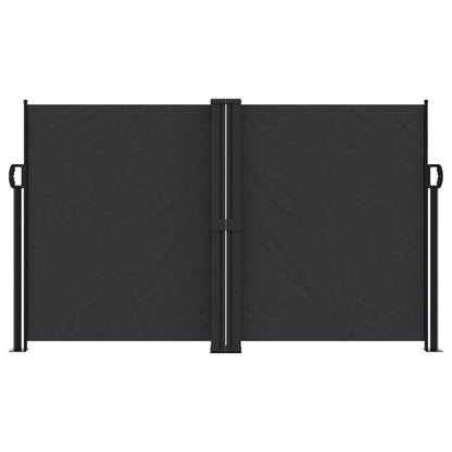 vidaXL Auvent latéral rétractable noir 140x1000 cm