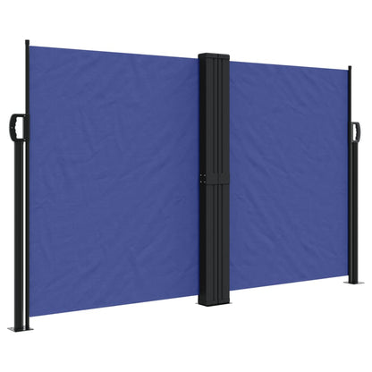vidaXL Auvent latéral rétractable bleu 140 x 1000 cm