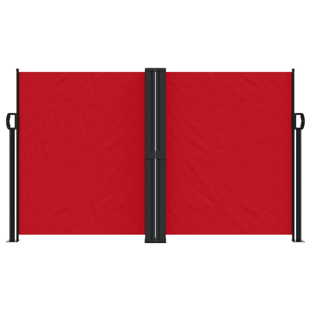 vidaXL Auvent latéral rétractable rouge 140x1000 cm