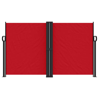 vidaXL Auvent latéral rétractable rouge 140x1000 cm