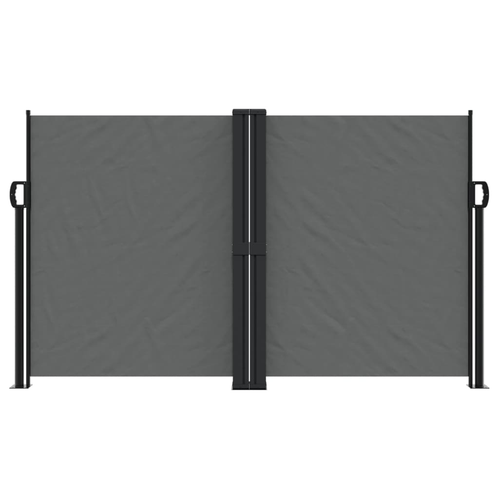 vidaXL Auvent latéral rétractable anthracite 140x1000 cm