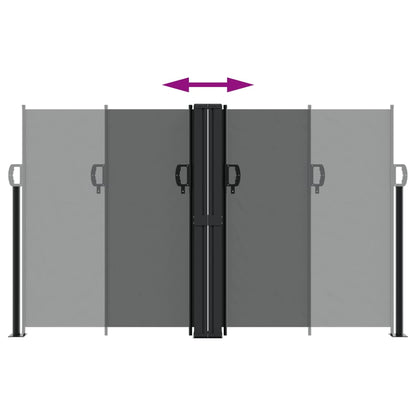 vidaXL Auvent latéral rétractable anthracite 140x1000 cm