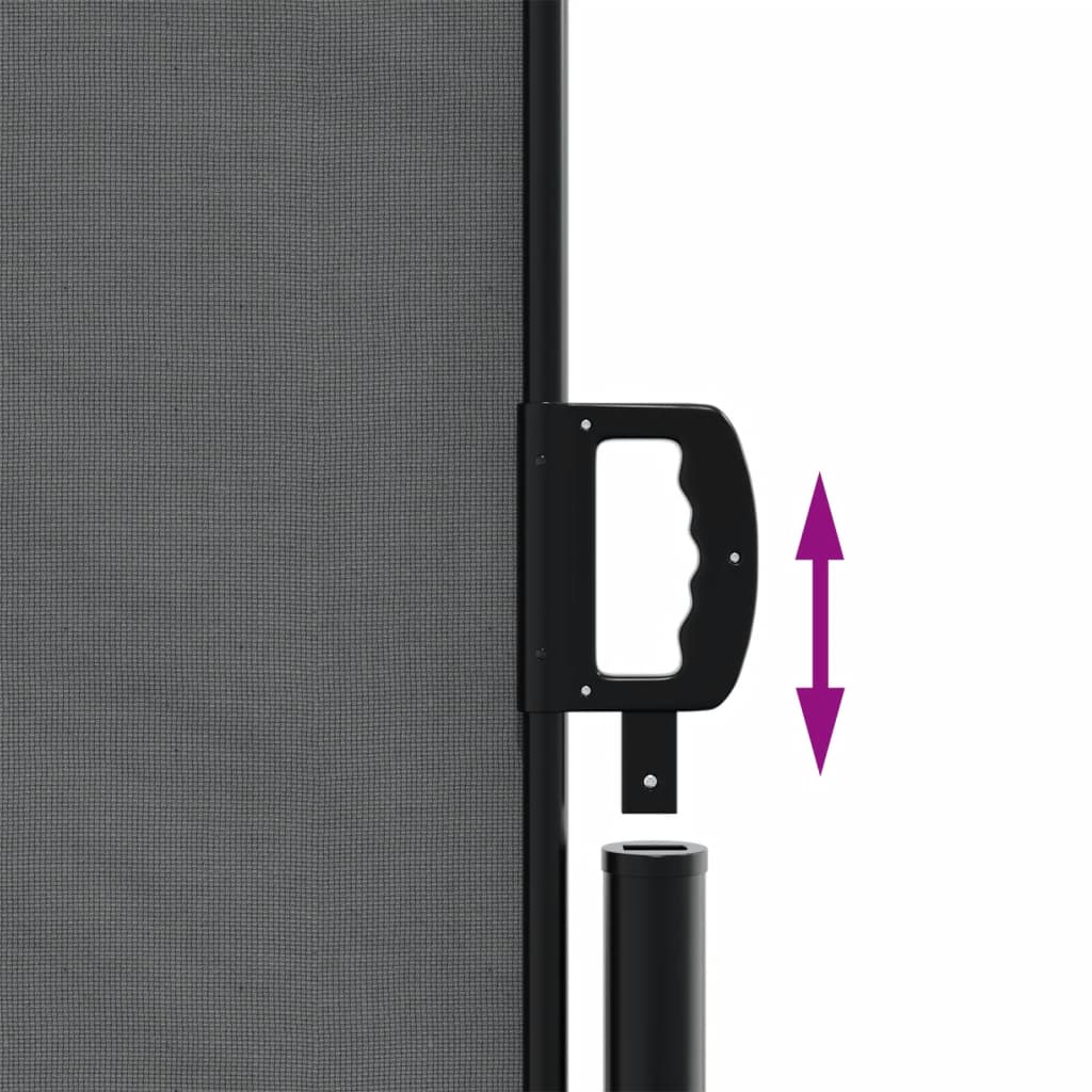 vidaXL Auvent latéral rétractable anthracite 140x1000 cm