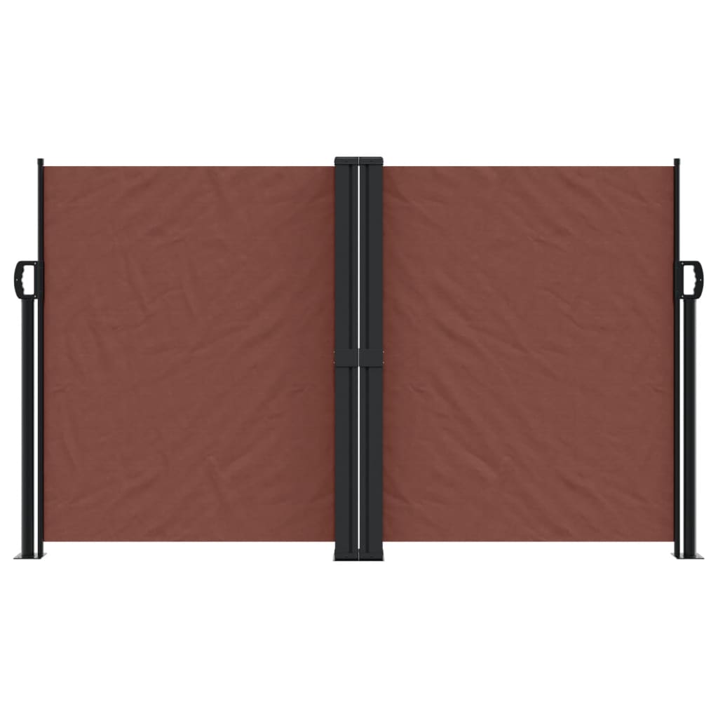vidaXL Auvent latéral rétractable marron 140x1000 cm