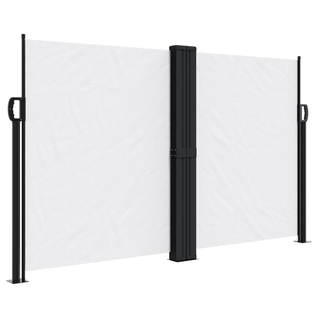 vidaXL Auvent latéral rétractable blanc 140x1000 cm