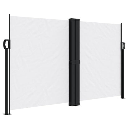 vidaXL Auvent latéral rétractable blanc 140x1000 cm