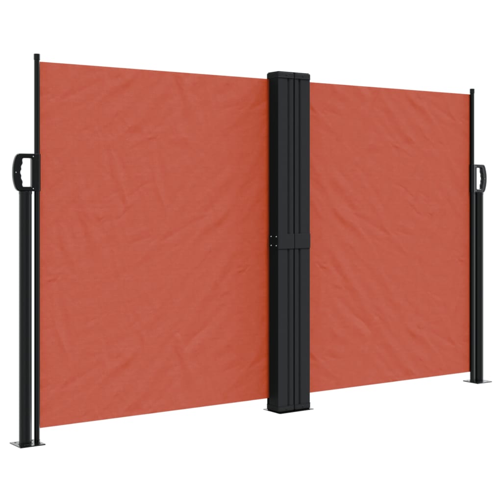 vidaXL Auvent latéral rétractable terre cuite 140x1000 cm