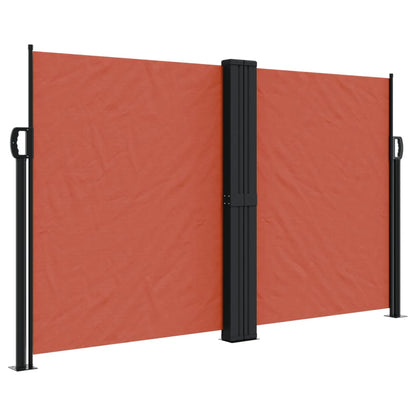 vidaXL Auvent latéral rétractable terre cuite 140x1000 cm