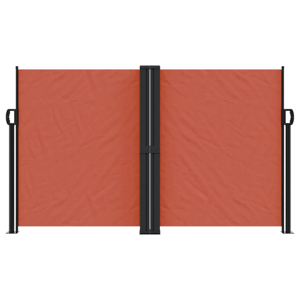 vidaXL Auvent latéral rétractable terre cuite 140x1000 cm