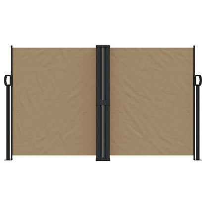 vidaXL Auvent latéral rétractable taupe 140x1000 cm