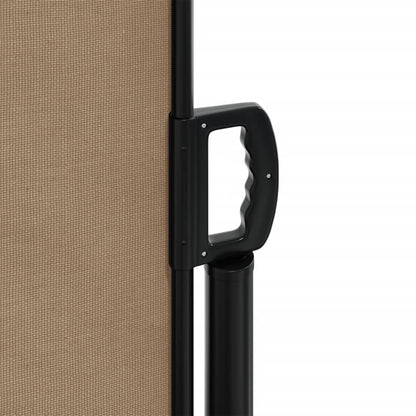 vidaXL Auvent latéral rétractable taupe 140x1000 cm