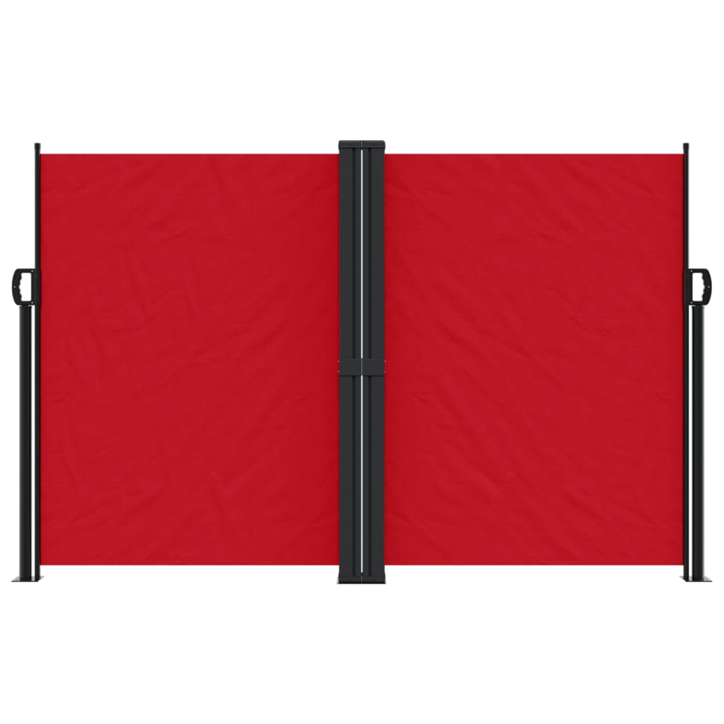 vidaXL Auvent latéral rétractable rouge 160x1000 cm