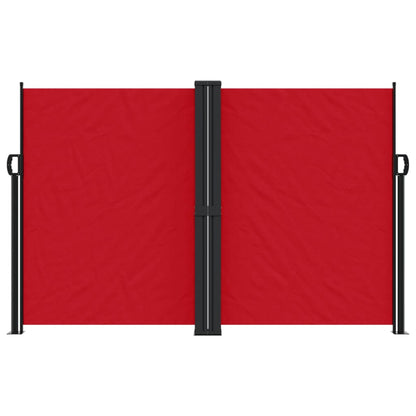 vidaXL Auvent latéral rétractable rouge 160x1000 cm