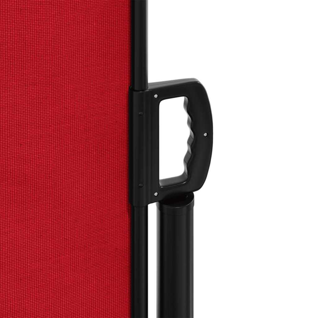 vidaXL Auvent latéral rétractable rouge 160x1000 cm