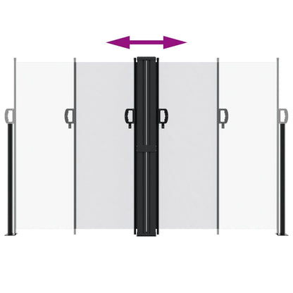vidaXL Auvent latéral rétractable blanc 160x1000 cm
