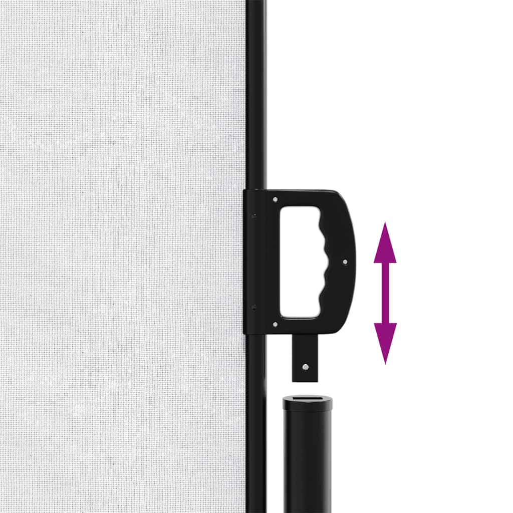 vidaXL Auvent latéral rétractable blanc 160x1000 cm