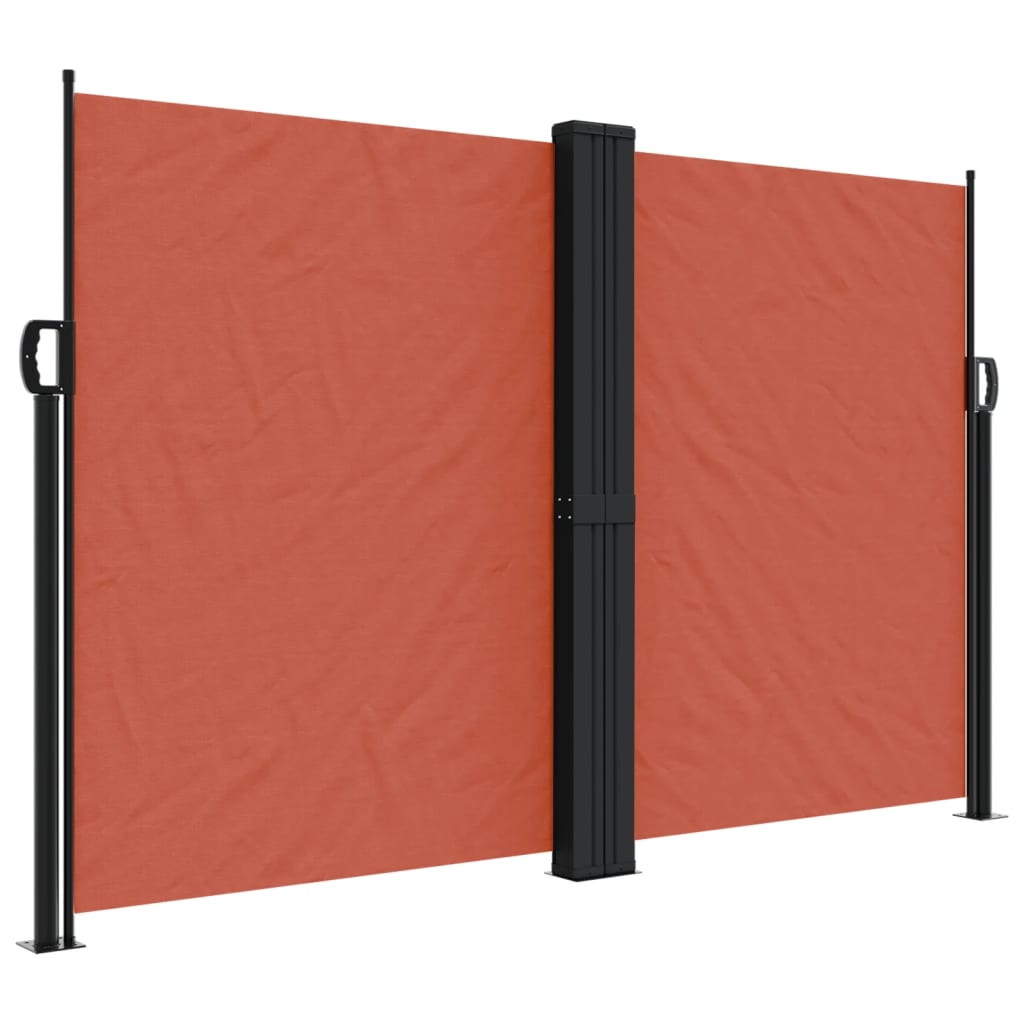 vidaXL Auvent latéral rétractable terre cuite 160x1000 cm