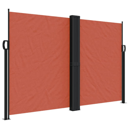 vidaXL Auvent latéral rétractable terre cuite 160x1000 cm