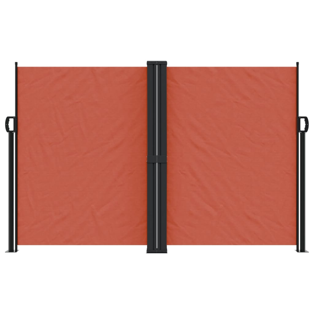 vidaXL Auvent latéral rétractable terre cuite 160x1000 cm