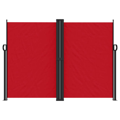 vidaXL Auvent latéral rétractable rouge 180x1000 cm
