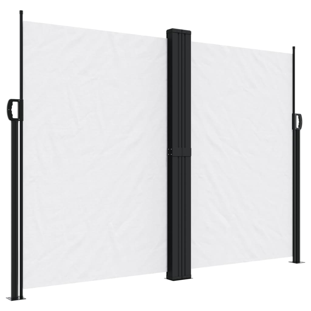 vidaXL Auvent latéral rétractable blanc 180x1000 cm