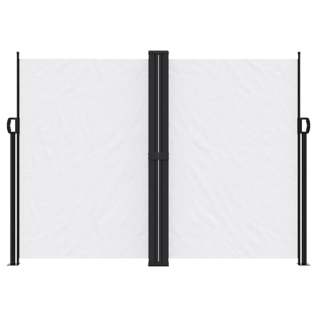 vidaXL Auvent latéral rétractable blanc 180x1000 cm