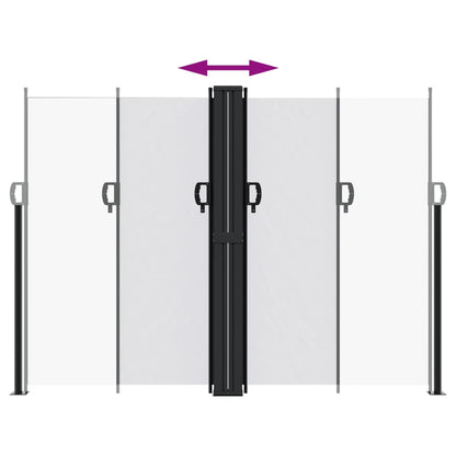 vidaXL Auvent latéral rétractable blanc 180x1000 cm