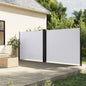 vidaXL Auvent latéral rétractable blanc 180x1000 cm