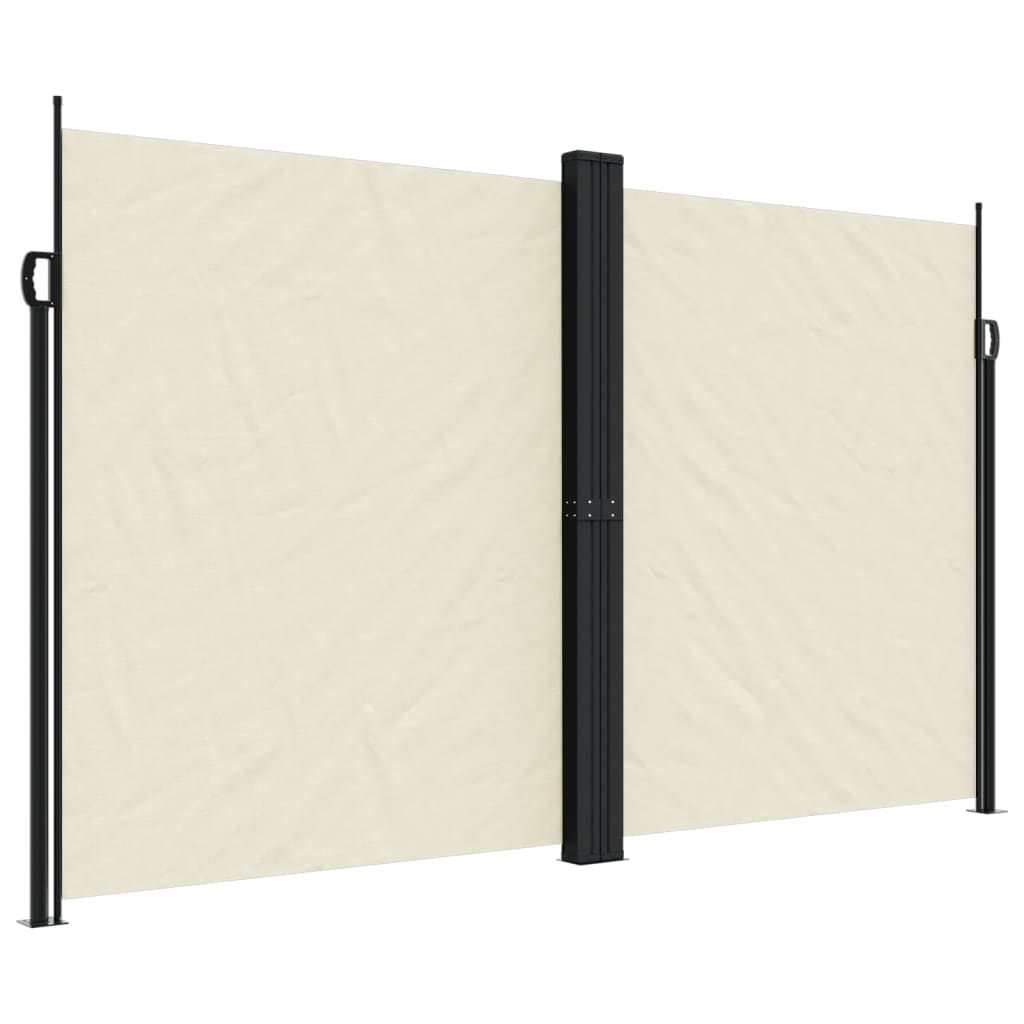 vidaXL Auvent latéral rétractable crème 200x1000 cm