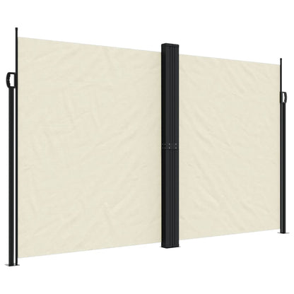 vidaXL Auvent latéral rétractable crème 200x1000 cm