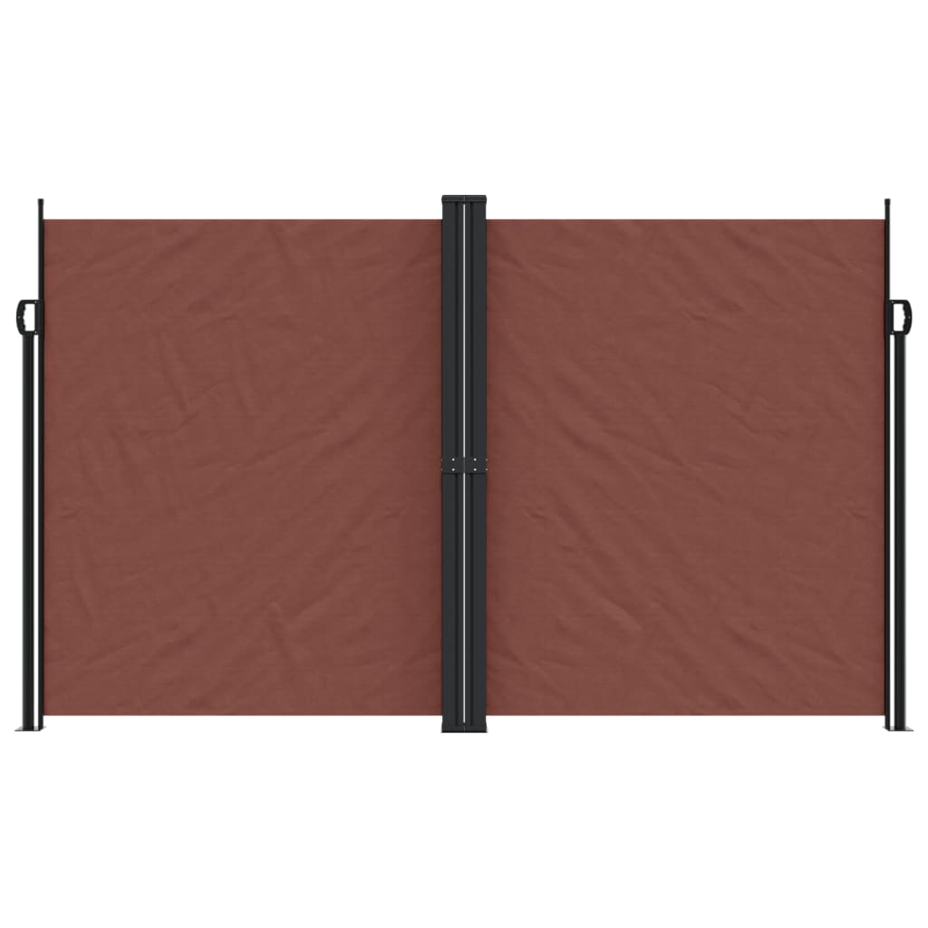vidaXL Auvent latéral rétractable marron 200x1000 cm