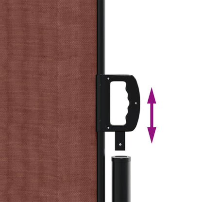vidaXL Auvent latéral rétractable marron 200x1000 cm