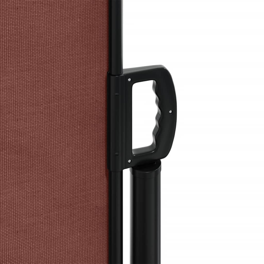 vidaXL Auvent latéral rétractable marron 200x1000 cm