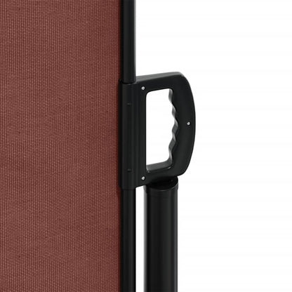 vidaXL Auvent latéral rétractable marron 200x1000 cm