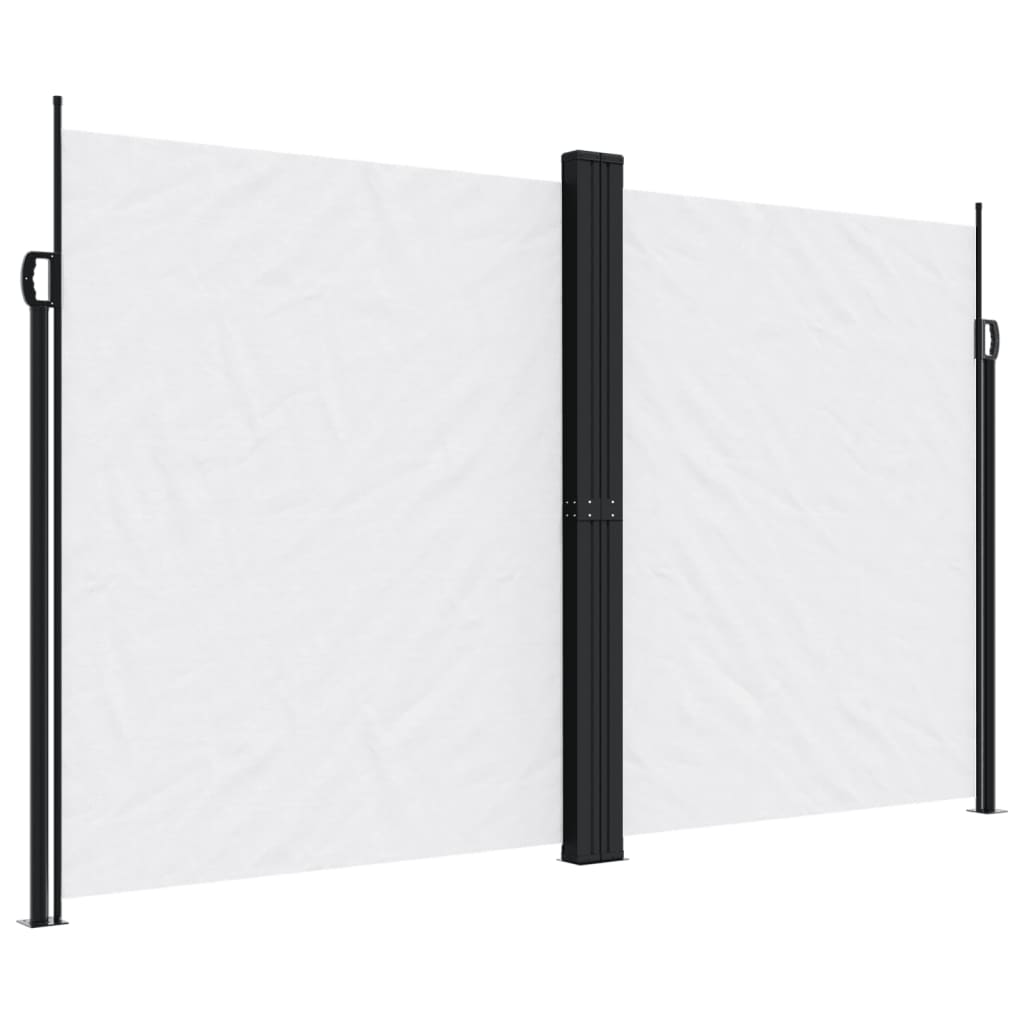 vidaXL Auvent latéral rétractable blanc 200x1000 cm