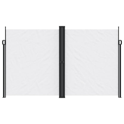vidaXL Auvent latéral rétractable blanc 200x1000 cm