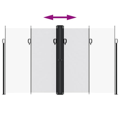 vidaXL Auvent latéral rétractable blanc 200x1000 cm
