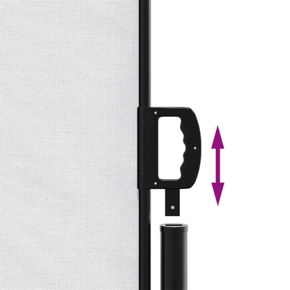 vidaXL Auvent latéral rétractable blanc 200x1000 cm