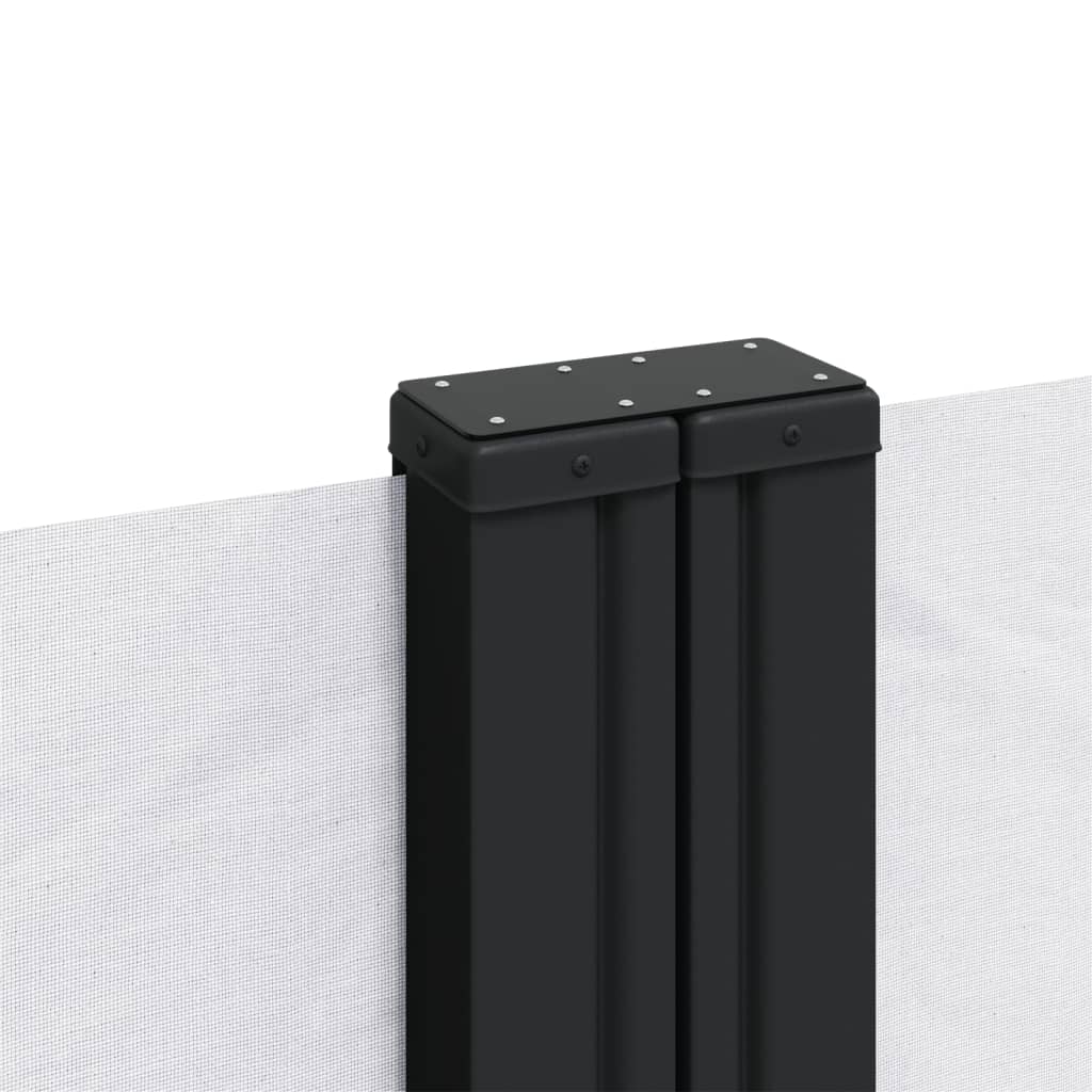 vidaXL Auvent latéral rétractable blanc 200x1000 cm