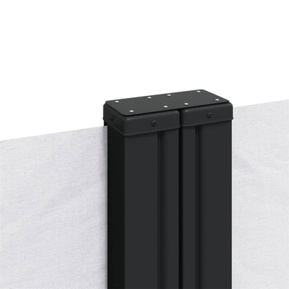vidaXL Auvent latéral rétractable blanc 200x1000 cm