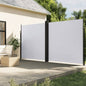 vidaXL Auvent latéral rétractable blanc 200x1000 cm