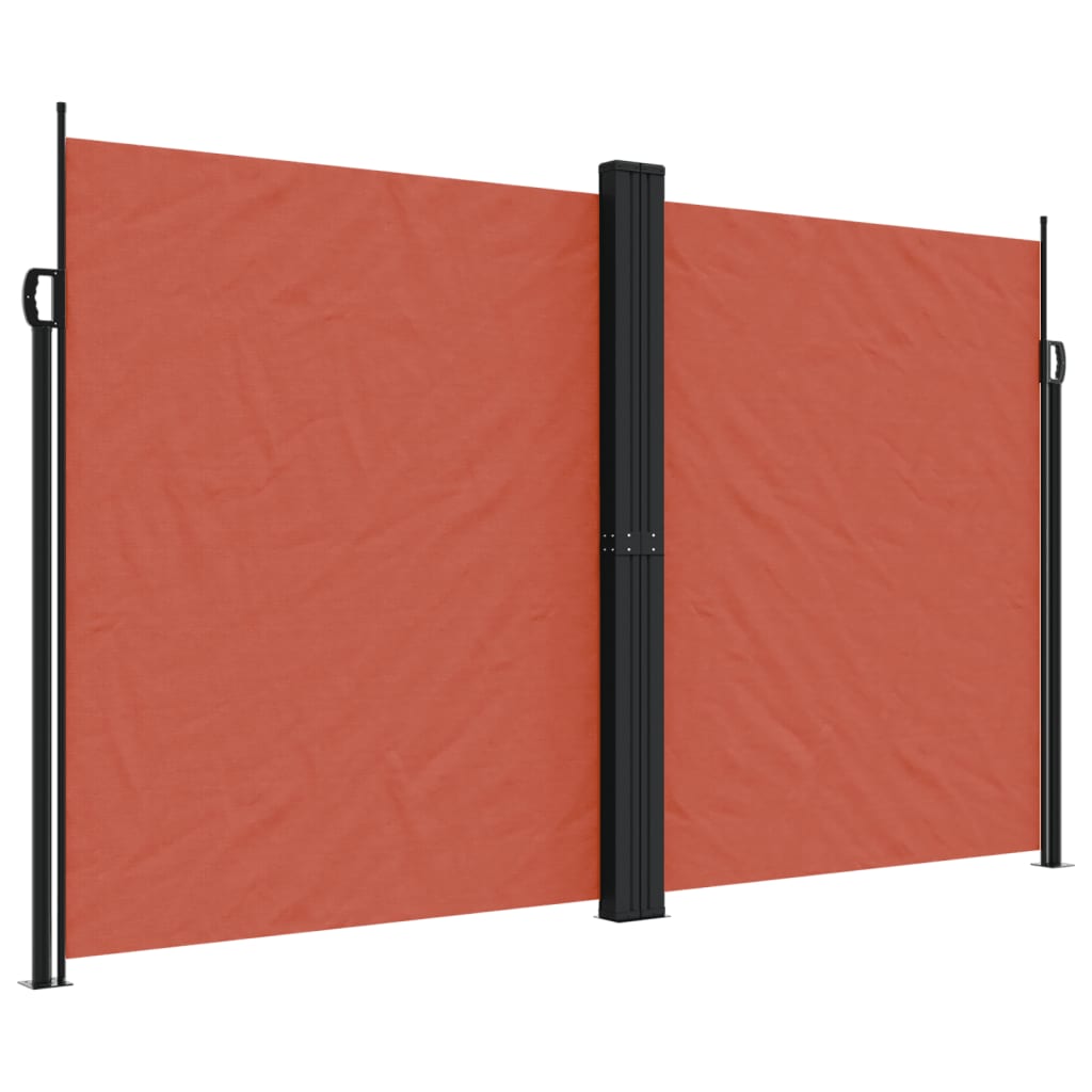 vidaXL Auvent latéral rétractable terre cuite 200x1000 cm