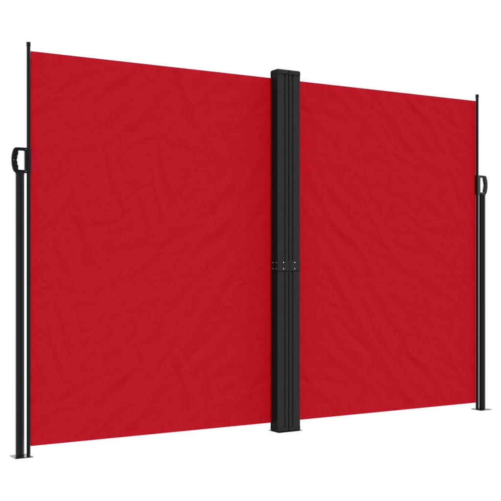 vidaXL Auvent latéral rétractable rouge 220x1000 cm