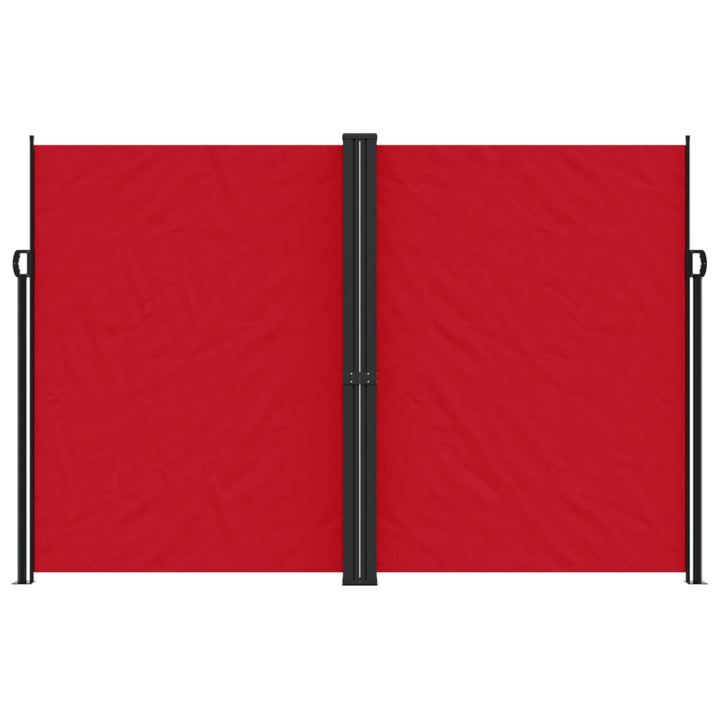 vidaXL Auvent latéral rétractable rouge 220x1000 cm