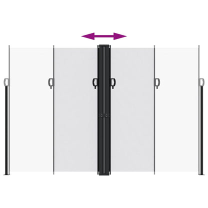 vidaXL Auvent latéral rétractable blanc 220x1000 cm