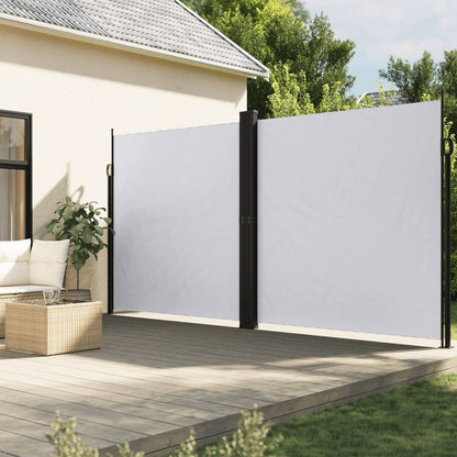 vidaXL Auvent latéral rétractable blanc 220x1000 cm
