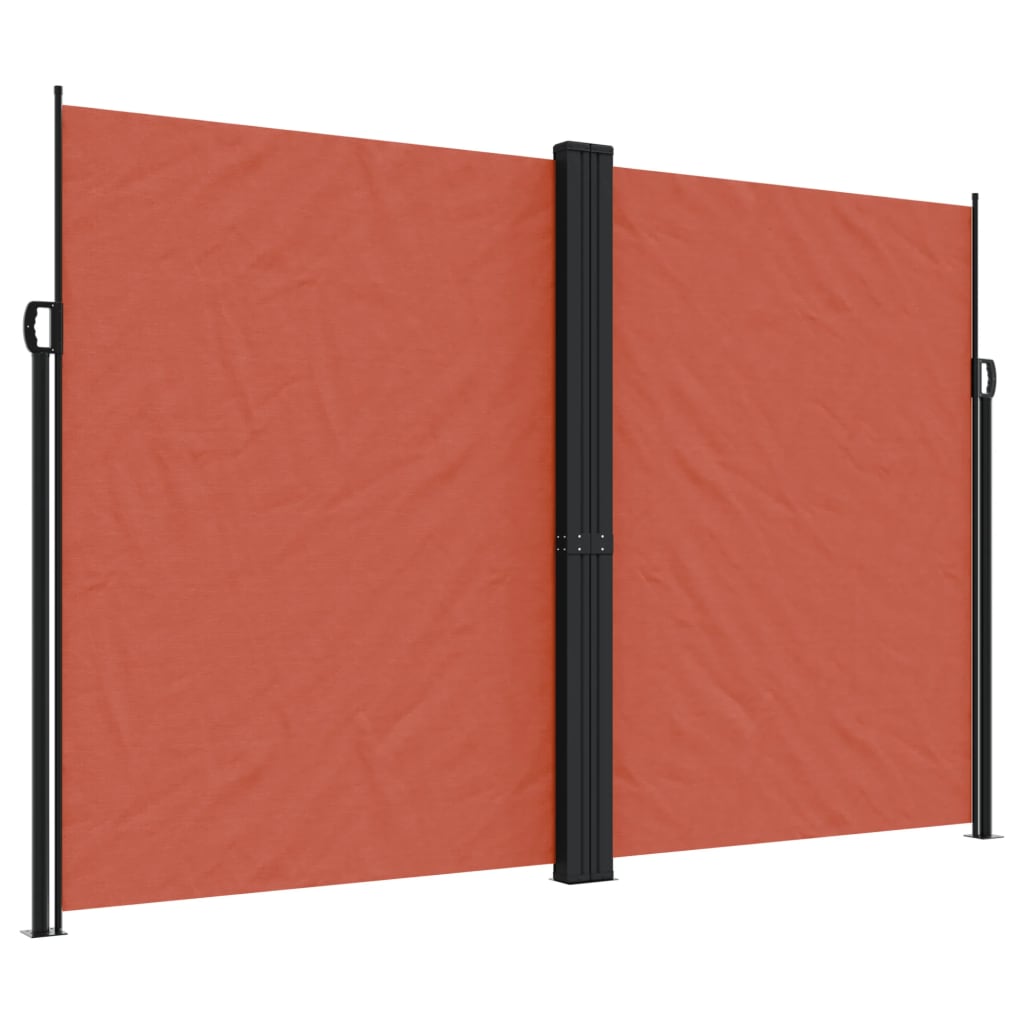 vidaXL Auvent latéral rétractable terre cuite 220x1000 cm