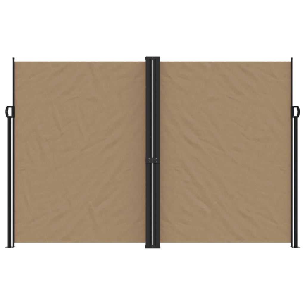 vidaXL Auvent latéral rétractable taupe 220x1000 cm