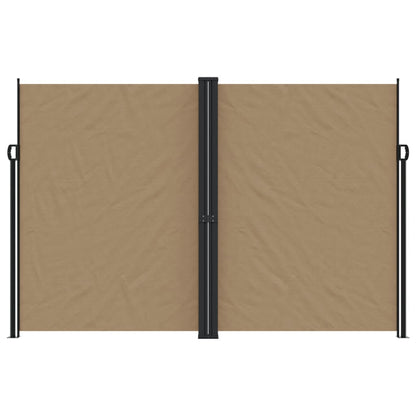 vidaXL Auvent latéral rétractable taupe 220x1000 cm