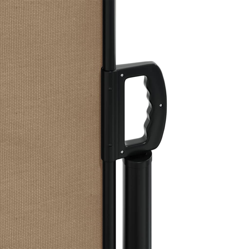 vidaXL Auvent latéral rétractable taupe 220x1000 cm